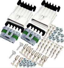 2-PACK Delphi Metri-Pack 280 Series 5 PIN Connector w/14-16 AWG Sealed Set