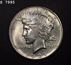 1921 Peace Dollar "BU" *Free S/H After 1st Item*