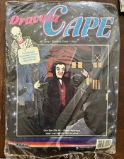 Adult Black Dracula Vampire Cape Unisex Halloween Costume