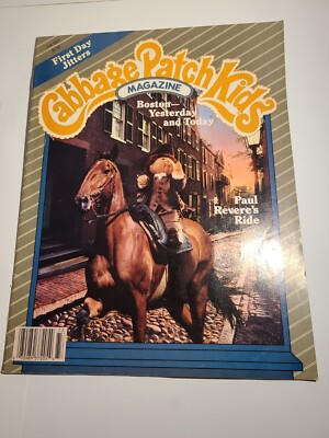 Vintage Cabbage Patch Kids Magazine. Fall 1987, Paul Revere's Ride cover BOSTON