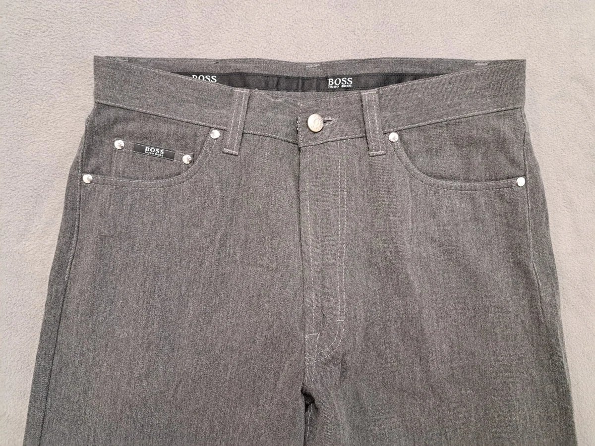Hugo boss top mens grey jeans