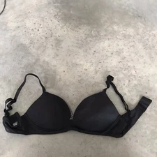 Warner’s Black Padded Lace Push Up Push-Up Bra Size 34C / 34 C