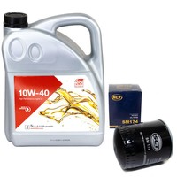 MotoröL Set 10W-40 5 Liter + ÖLfilter SM 174 FüR Audi A6 A8 80