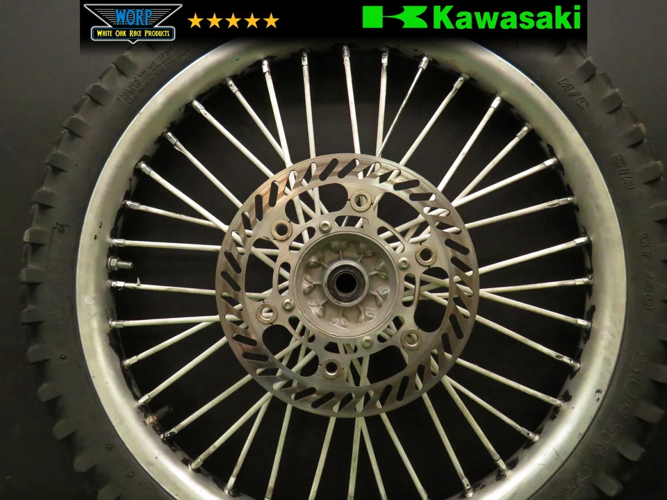 1999 KAWASAKI KX125 CONJUNTO DE PNEUS ARO CUBO RODA DIANTEIRA 41034-1300 - Imagem 4 de 4