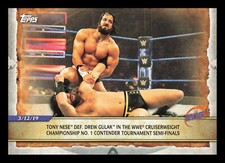 Tony Nese Def. Drew Gulak in the WWE Cruiserweight Semi-Finals #12 2020 Topps