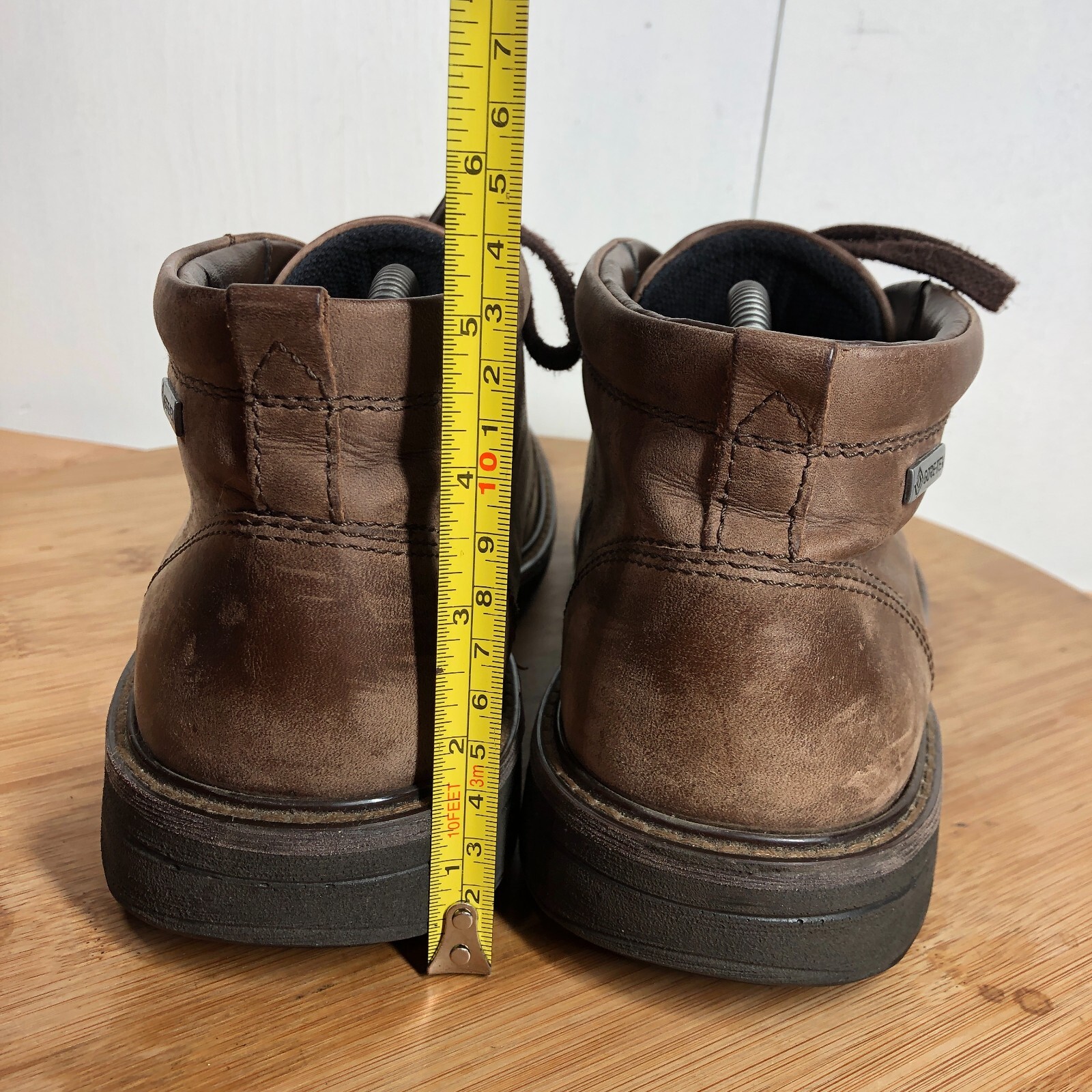 Ecco Boots Mens 44 US 10 GTX Brown Leather Chukka Sho… Gem