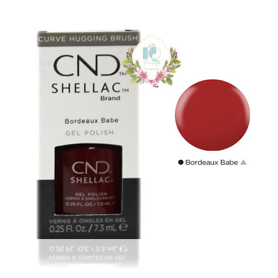 CND Shellac UV Gel Polish 0.25 oz NIB Bordeaux Babe
