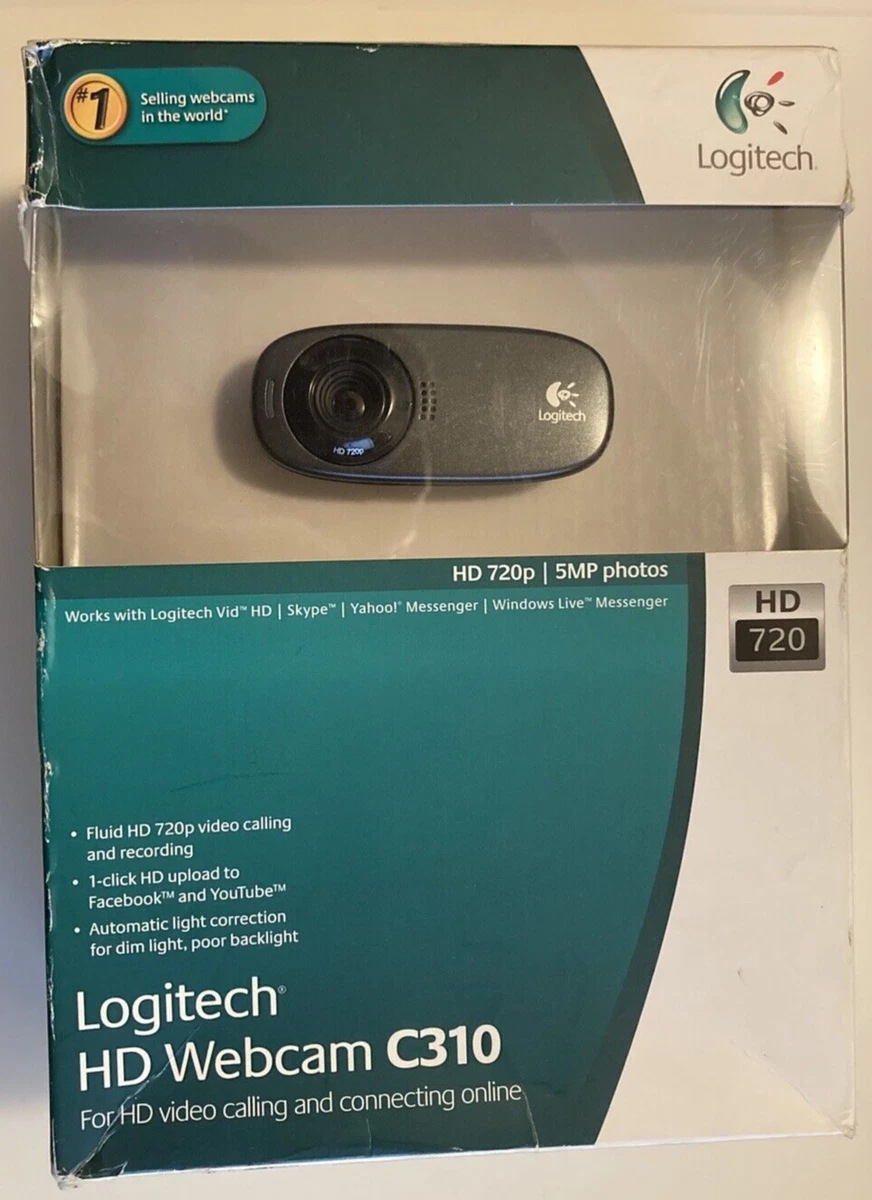 Logitech C310 Hd Web Cam 720p 5mp Video With Lighting Correction