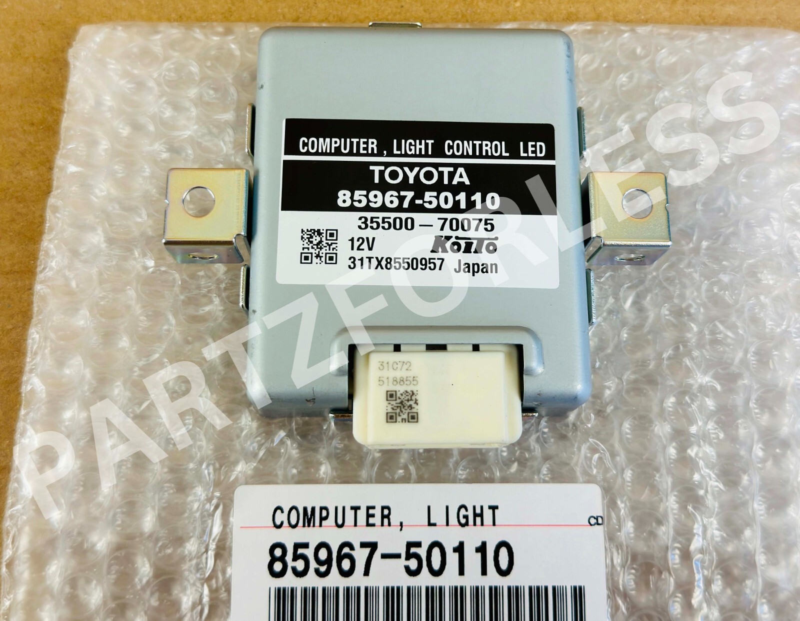 85967-50110 TOYOTA GENUINE COMPUTER, LIGHT CONTROL 8596750110 NEW 