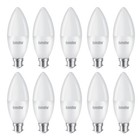 10Pack 4W/5W/6W Bayonet LED Candle Light Bulbs Energy Saver Warm Cool White Lamp