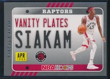 2020-21 Panini NBA Hoops Vanity Plates Insert #21 Pascal Siakam MINT