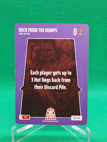 Bo Jackson Battle Arena BACK FROM THE DUMPS- SSP Play Card #PL-7 Highly Sought!