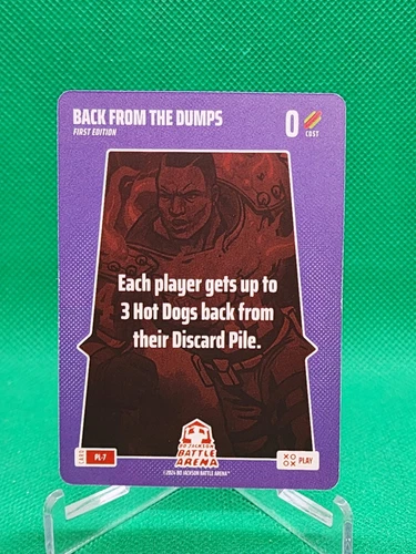 Bo Jackson Battle Arena BACK FROM THE DUMPS- SSP Play Card #PL-7 Highly Sought!