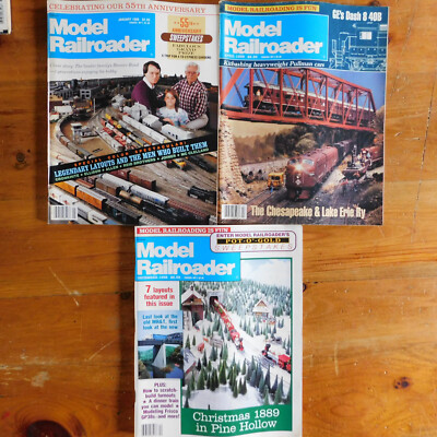 VTG Lot of 17 Model Railroader Magazines 1978-1993 N Scale