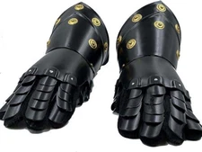 Armor Gauntlets Steel Gloves Armor Pair | Medieval Knight Costume| Warrior Metal