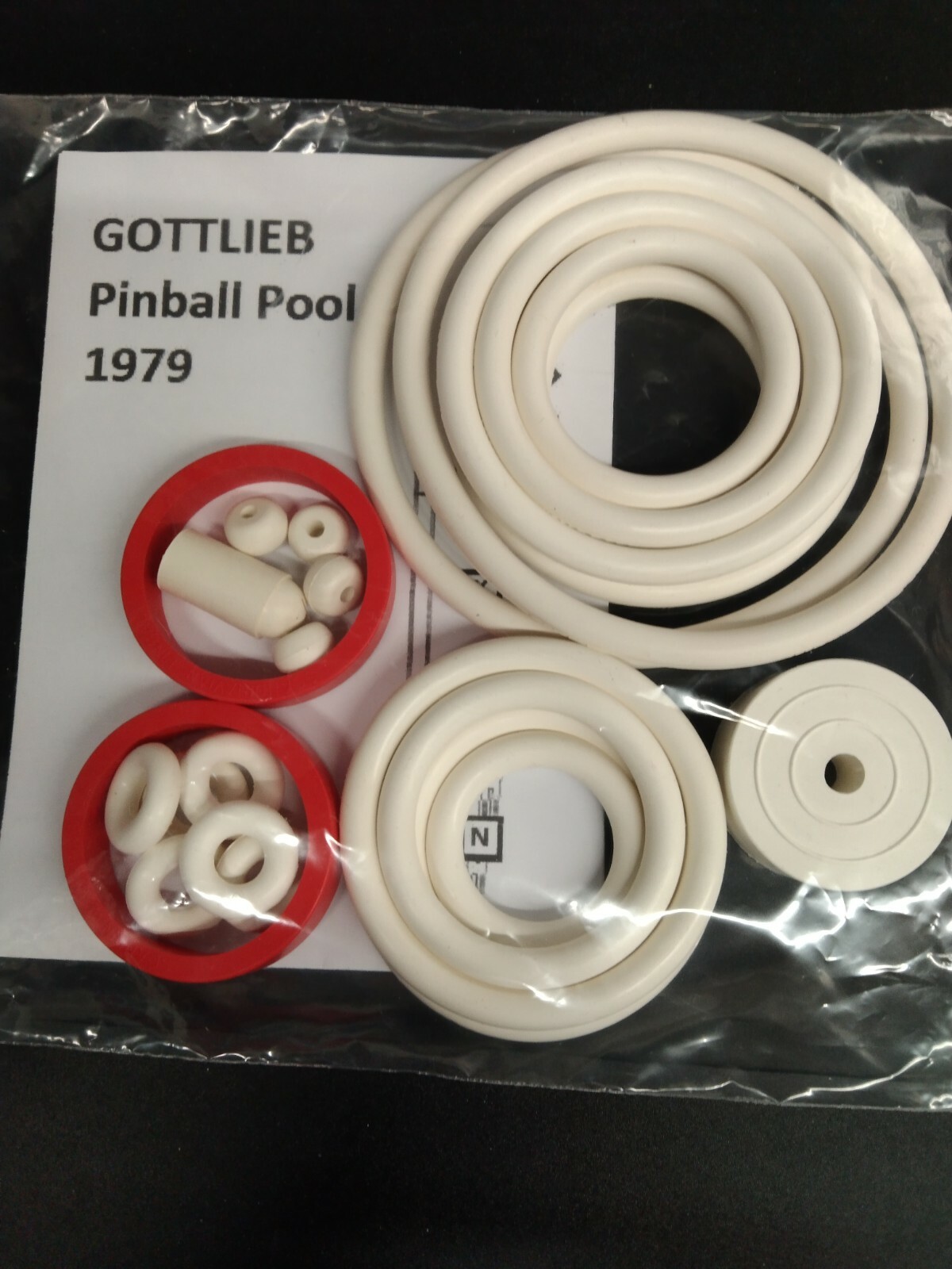 Rénovation Flipper Gottlieb Pinball Pool 1979 Kit Elastiques Neufs