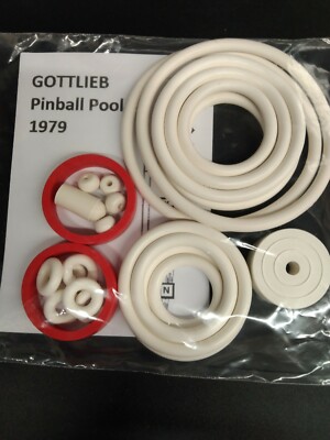 ÉLASTIQUE SILICONE POUR FLIPPER GOTTLIEB PINBALL POOL - Transparent - Neuf