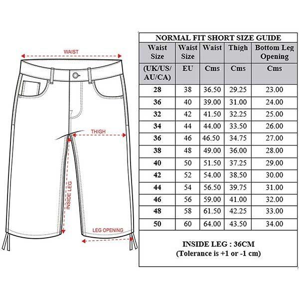 Clothes Sizes H And M Jeans Size Chart Kruze Mens Cargo Combat