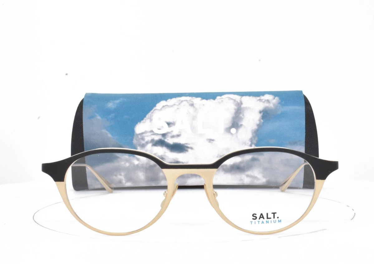 SALT. Kris Titanium Eyeglasses Blue Gold Handcrafted in Japan 50-18-145 Mason | Indigo / Antique Gold – SALT. Optics main image 4