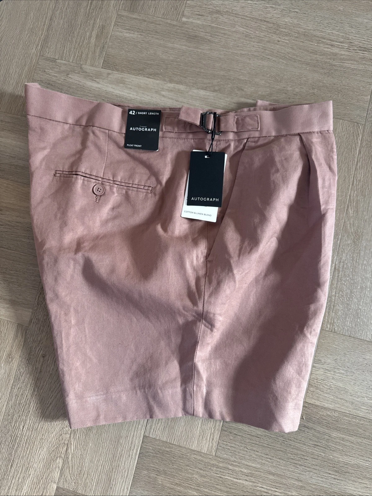 Marks and Spencer Autograph Men’s Shorts Cotton and Linen Blend W42 Short Length
