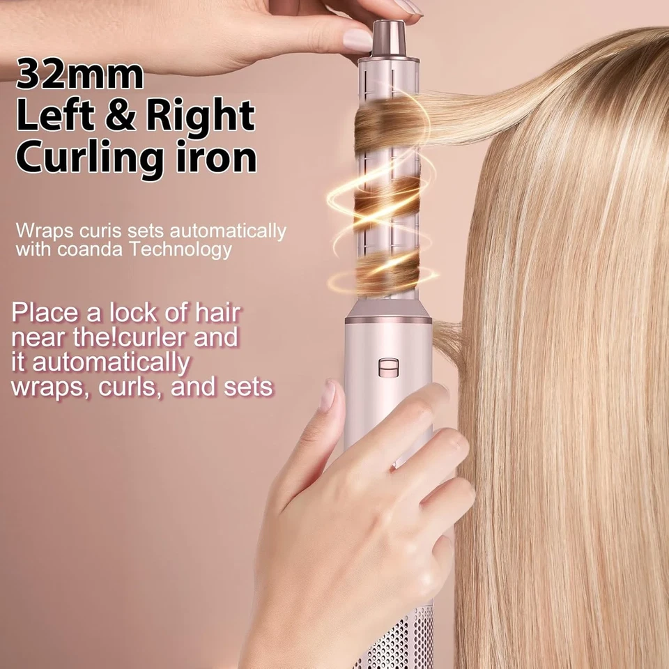Hair Dryer 5-In-1 Brush with Hot Air Curling & Negative Ion Technology - Versati - Image 3 of 4