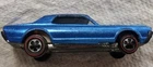 1968 Hot Wheels Redlines Blue Custom Cougar Original