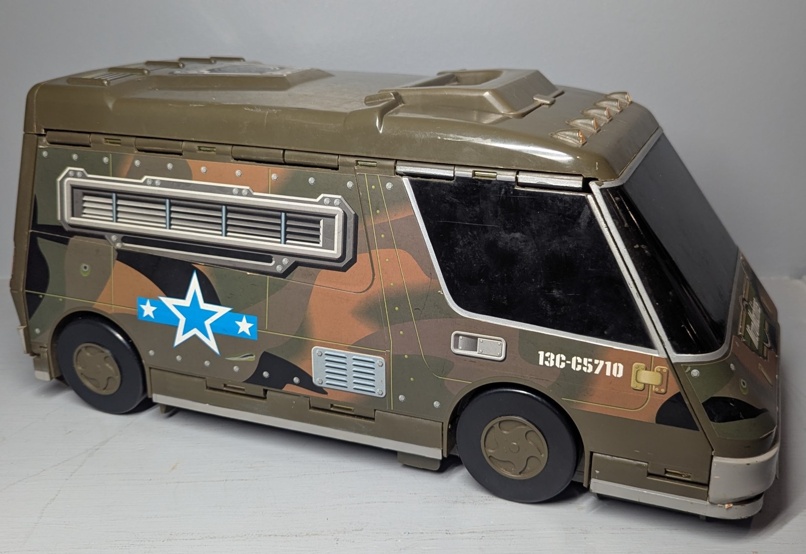 Micro Machines Military Super Van City playset 1991 Galoob camo army RV thumbnail 2