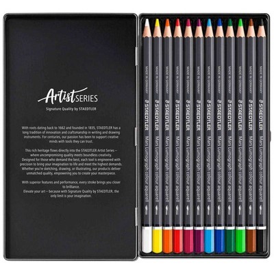 STAEDTLER Farbstift Mars Lumograph Aquarell 12 Stück