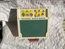 Original 1972 Fisher Price School Days Portable Play Desk Vintage