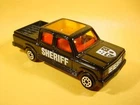 MAJORETTE # 217 BLACK CHEVROLET SHERIFF PICKUP 1:76 FRANCE LOOSE