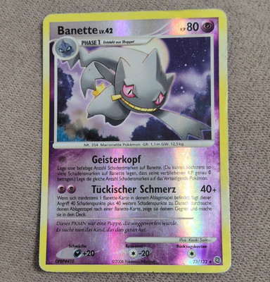 Nintendo Banette 23/132 Deutsch 2008 Phase 1 Psycho Reverse Holo