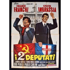 manifesto I 2 DEPUTATI franco franchi ciccio ingrassia comunista democrazia A235