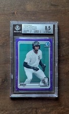 2020 LUIS ROBERT Topps Bowman Chrome Prospects PURPLE REFRACTOR 031/250 BGS 8.5