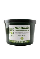 Pure Neatbraid Conditioning Shining Gel 64 oz Mega Hold Shine Alcohol-Free