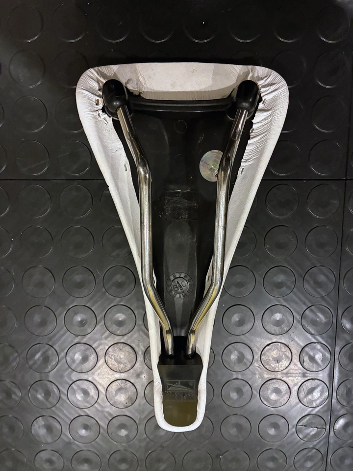 Selle San Marco Concor Light Racing Team White Saddle w/ Titanox Rails - Image 3 of 3