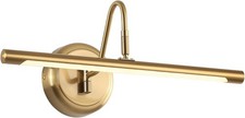 Image of Modern Brass Picture Light 16.5" Dimmable LED Wall Lamp 3000K for Art