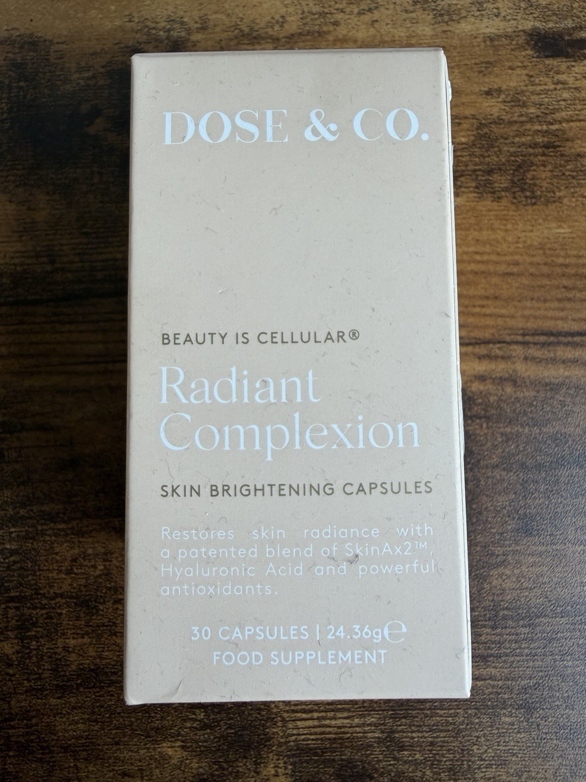 Original Dose & Co. RADIANT COMPLEXION Skin Brightening 30 Capsules Exp. 03.2027