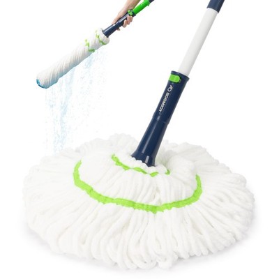 Twist Mop with -Wringing System for Floor Cleaning, Scouring Pad for Stubborn...