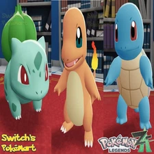 Pokemon Legends ZA Kanto Starters - Bulbasaur Charmander Squirtle