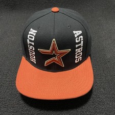 Mitchell & Ness Houston Astros Retro Snapback Black Orange One Size