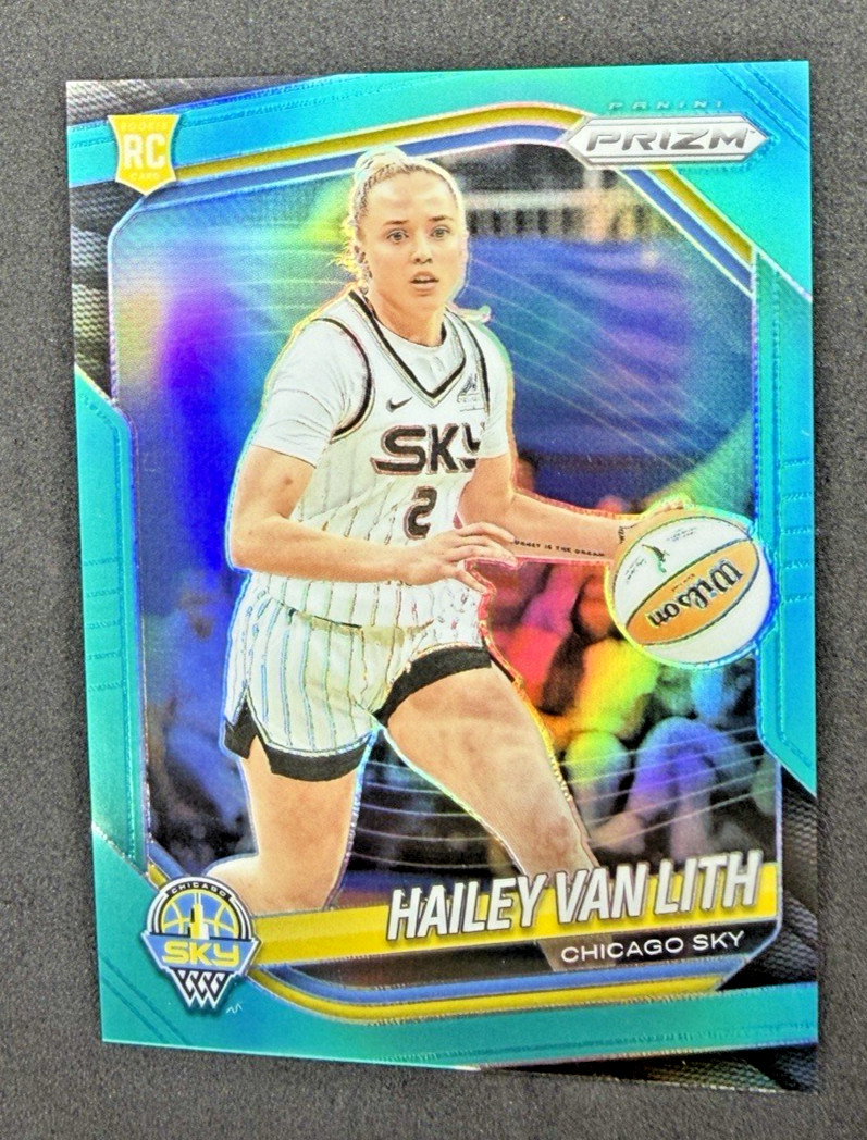 2025 Panini Prizm WNBA Hailey Van Lith Teal Rookie /49 #2