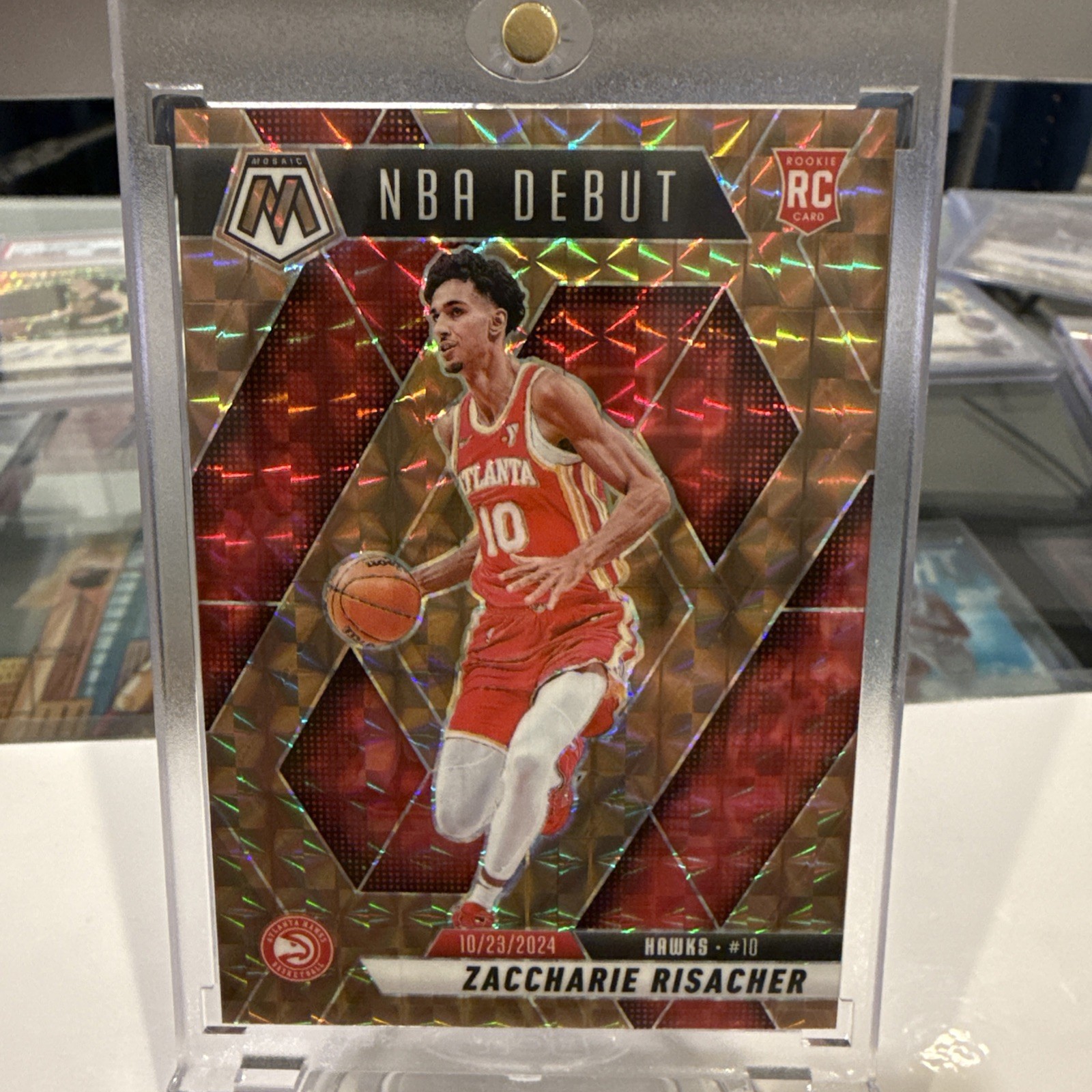 2024-25 Panini Mosaic Bronze NBA Debut RC 48/75 #269 Zaccharie Risacher Hawks