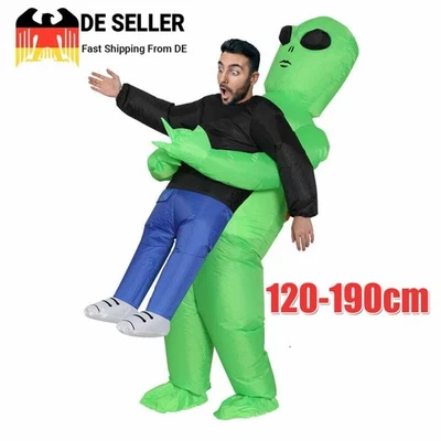 MARKENLOS Aufblasbares Alien Kostüm Halloween Alien Kostüme Kinder Erwachsene Party Kostüm