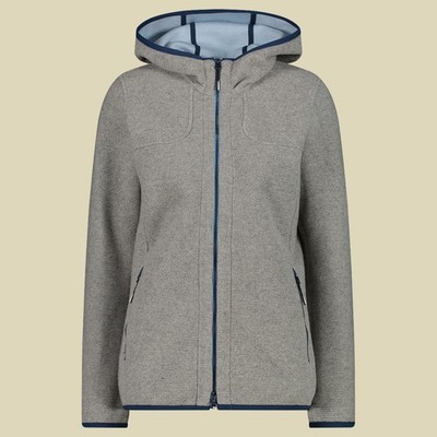 CMP Woman Jacket Fix Hood Bonded Wooltech 32M1606 Damen Fleecejacke