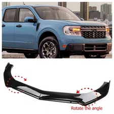 For Ford	Maverick Gloss Front Bumper Lip Splitter Spoiler Lower BLKChin