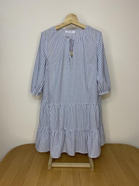 Women John Baner Dress White Cotton M