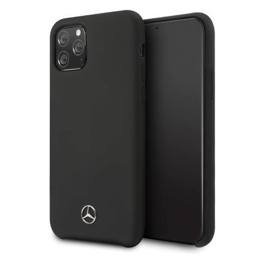 Coque Mercedes pour iPhone 11 Pro en silicone premium noir