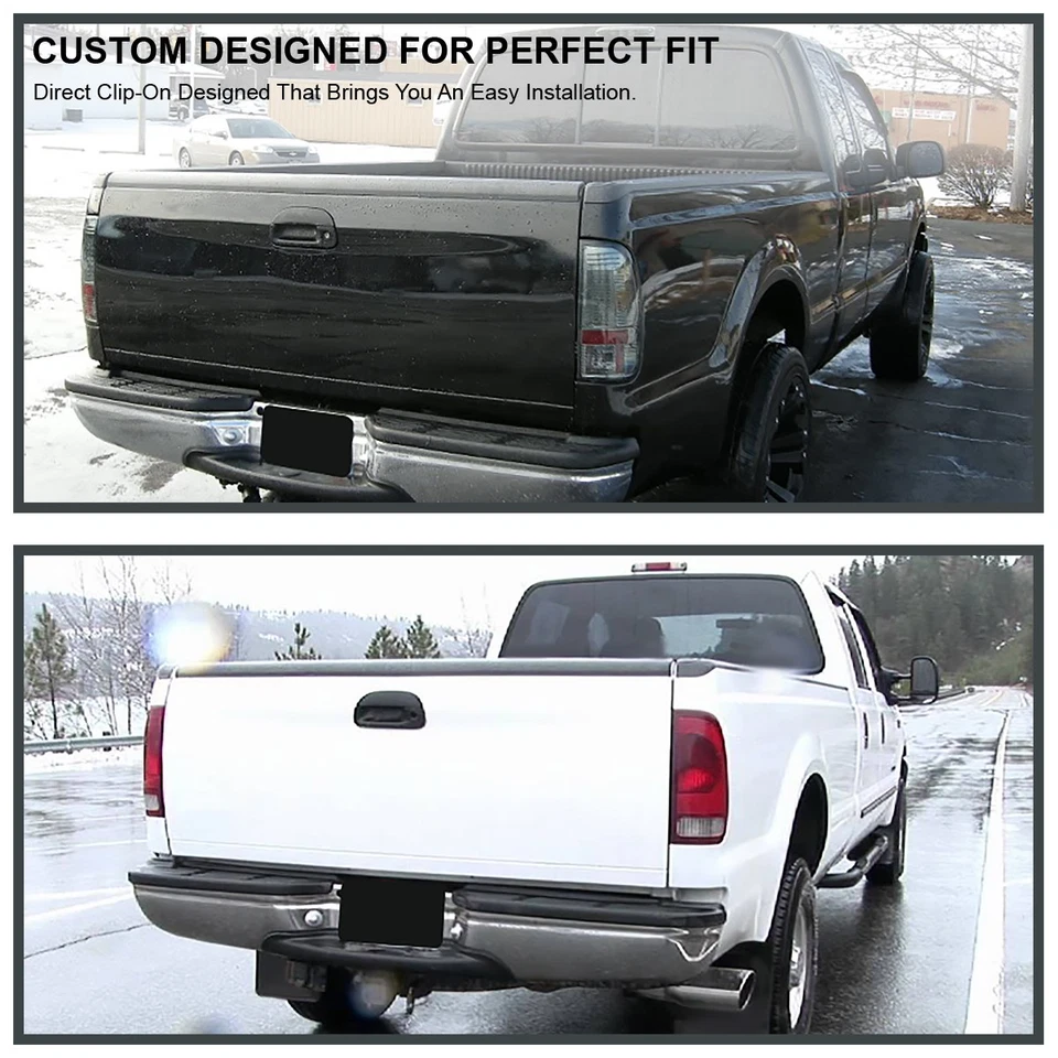 Fits 1999-2007 Ford F250 F350 F450 Super Duty Tailgate Molding Protector Spoiler Foto 3 de 4