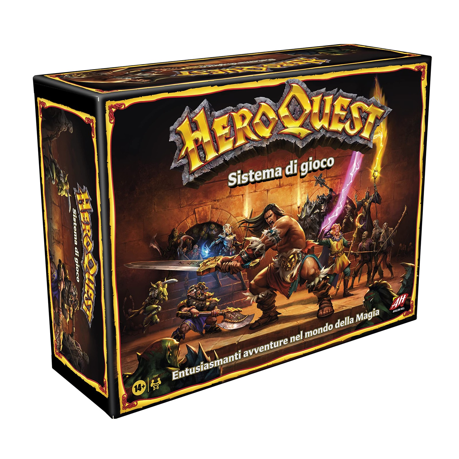 Hasbro Gaming - Avalon Hill Heroquest Adventurspiel Fantasy im Dungeon Crawler 38090₽