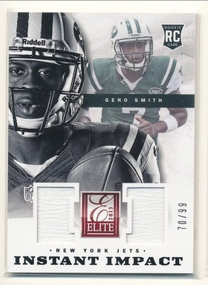 2013 Panini Elite - Instant Impact Geno Smith #1 Prime Patch RC /99